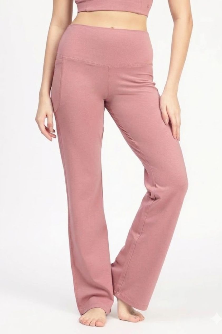 Sienna Pink Flare Pants