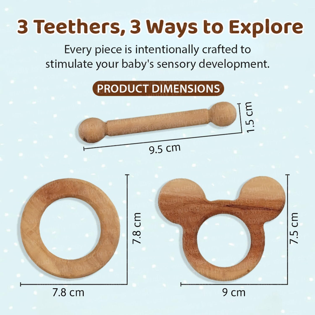 Wudly Wooden Neem Nature Teethers