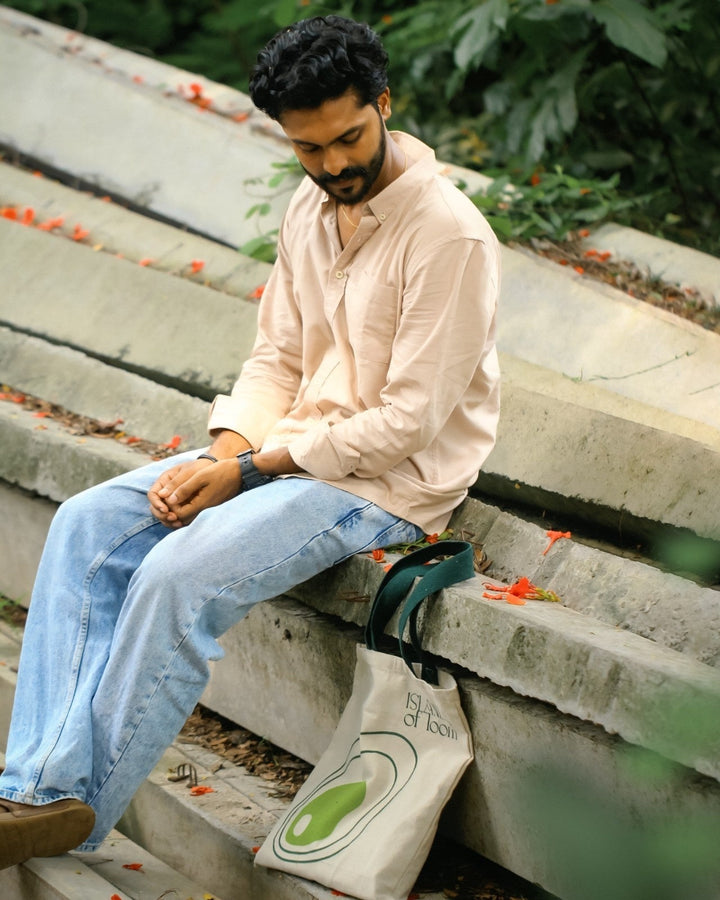 Islands Of Loom Sandstone Organic Cotton Men's Shirt