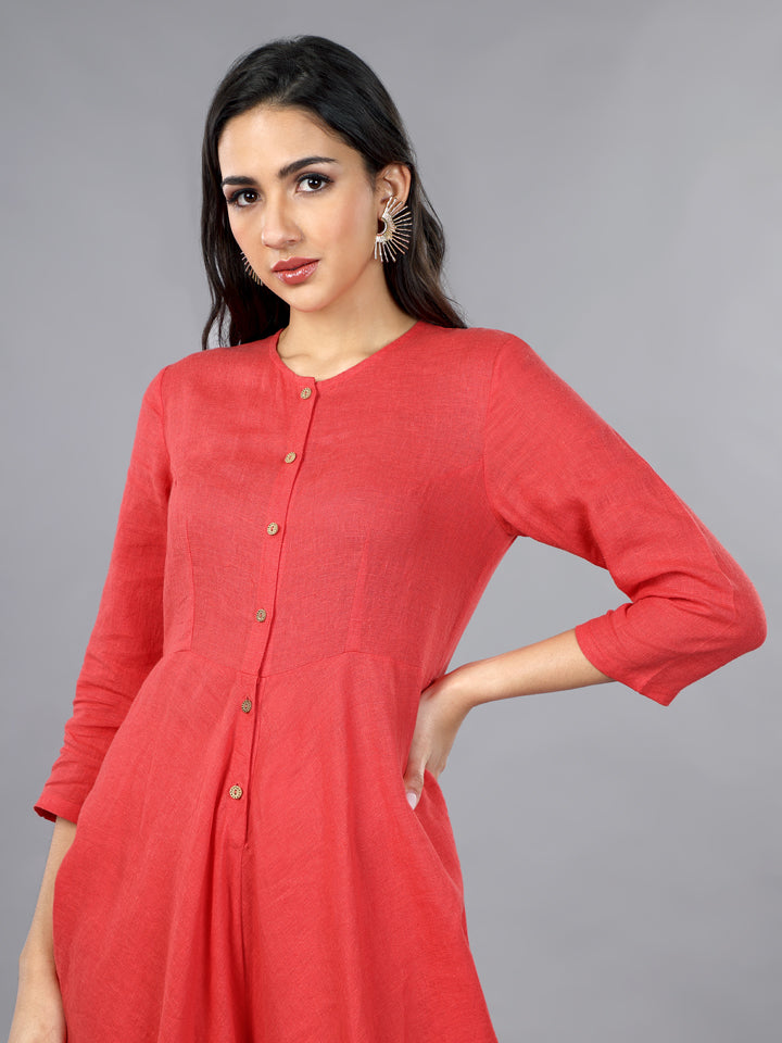 Gothilo Salsa Linen Cowl Jumpsuit