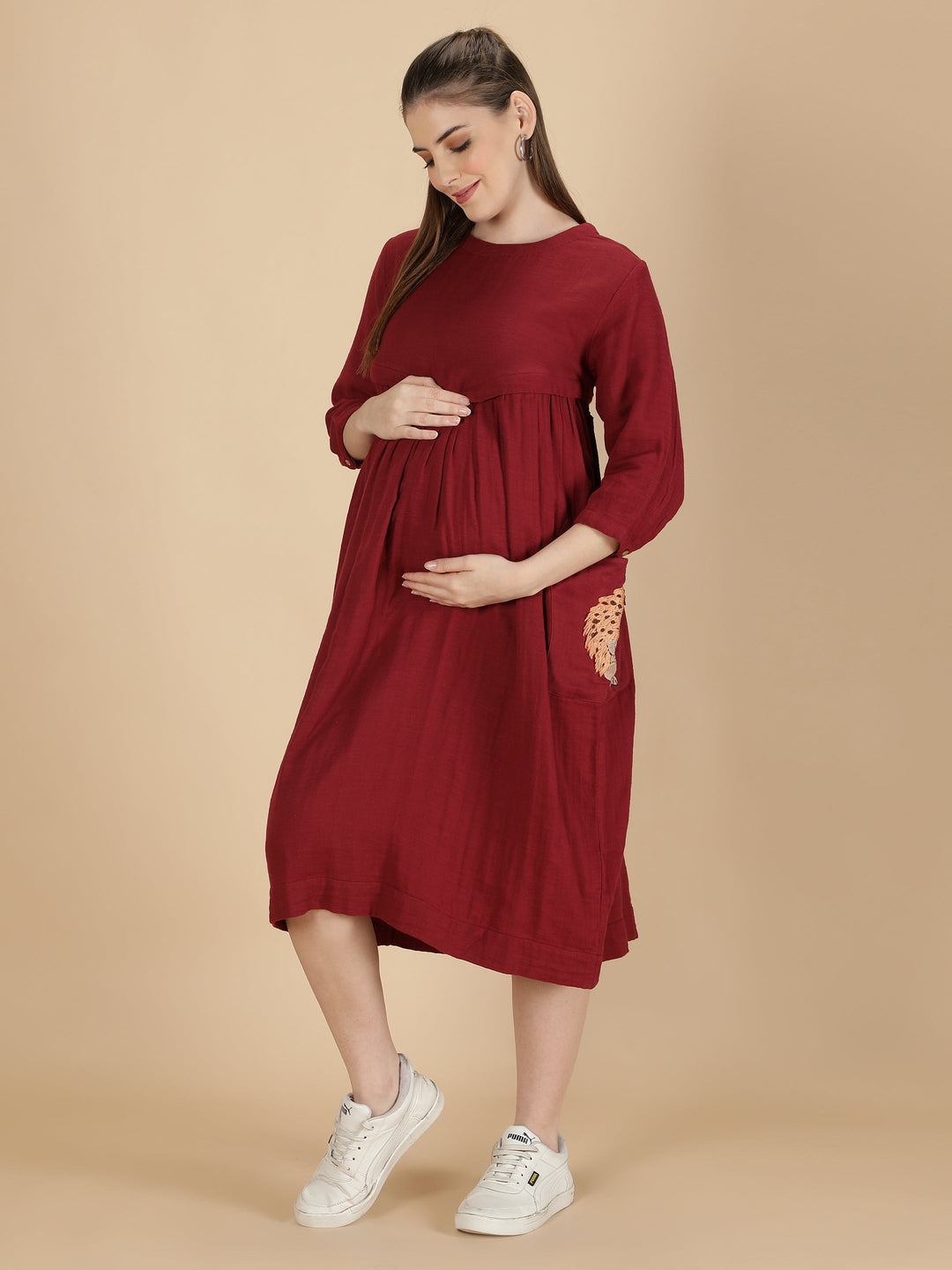 Mamacherub Hopping Hedgehog Mama Dress