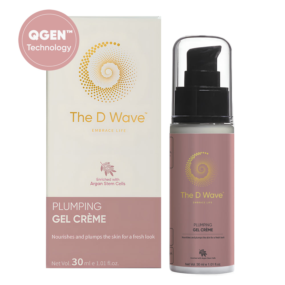 The D Wave Skin Plumping Gel Cream – 30 g | Hyaluronic Acid & Collagen Deep Hydration Face Cream for Fine Lines, Wrinkles & Helps Restore Pores