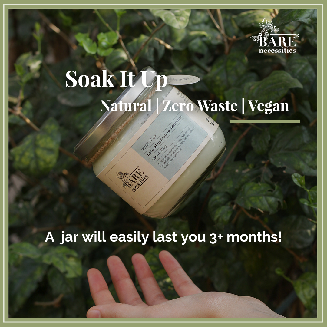 Bare Necessities Soak it up Hydrating Moisturizer for Body & Face | Suitable for All Skin Types