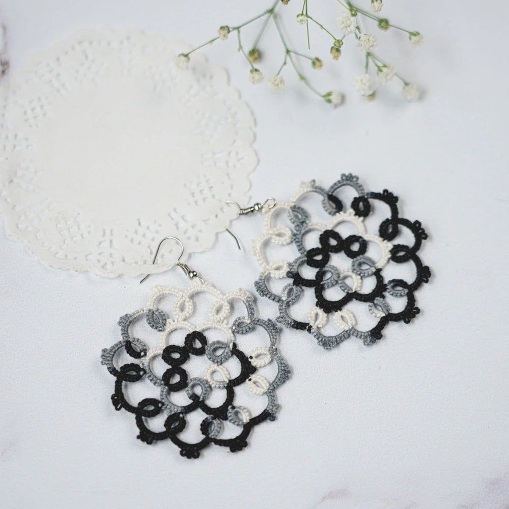 Knots To Nodes Monochrome Melody Earrings
