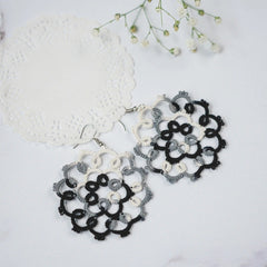 Knots To Nodes Monochrome Melody Earrings