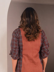 WhySoBlue Rae Checks Short Dress