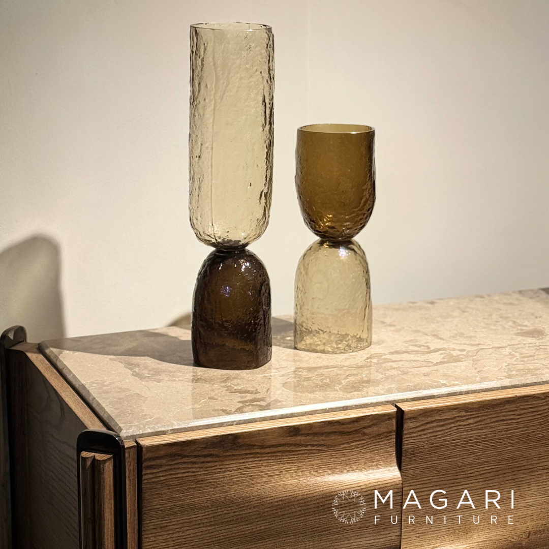 Muun Home Axel Textured Glass Decorative Object