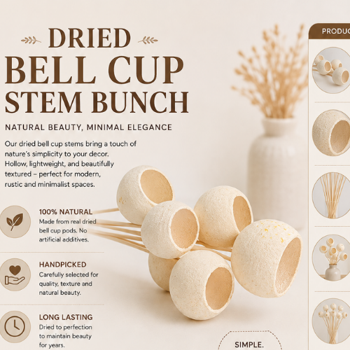 Cloches des Bois – Natural Bell Cup Stems