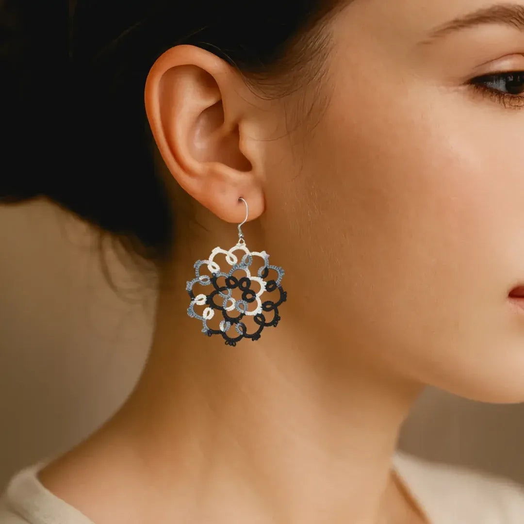 Knots To Nodes Monochrome Melody Earrings