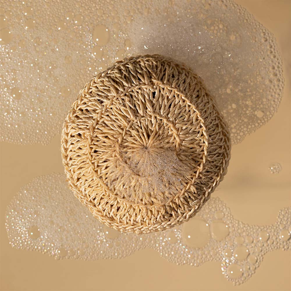 Saka Organics - Vetiverific | Handmade Vetiver Loofah Scrub | Natural Exfoliation for All Skin Types (1 pc)