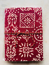 Handcrafted Fabric Diary | 18 × 13 cm | Peekaboo | Softbound with Strings
