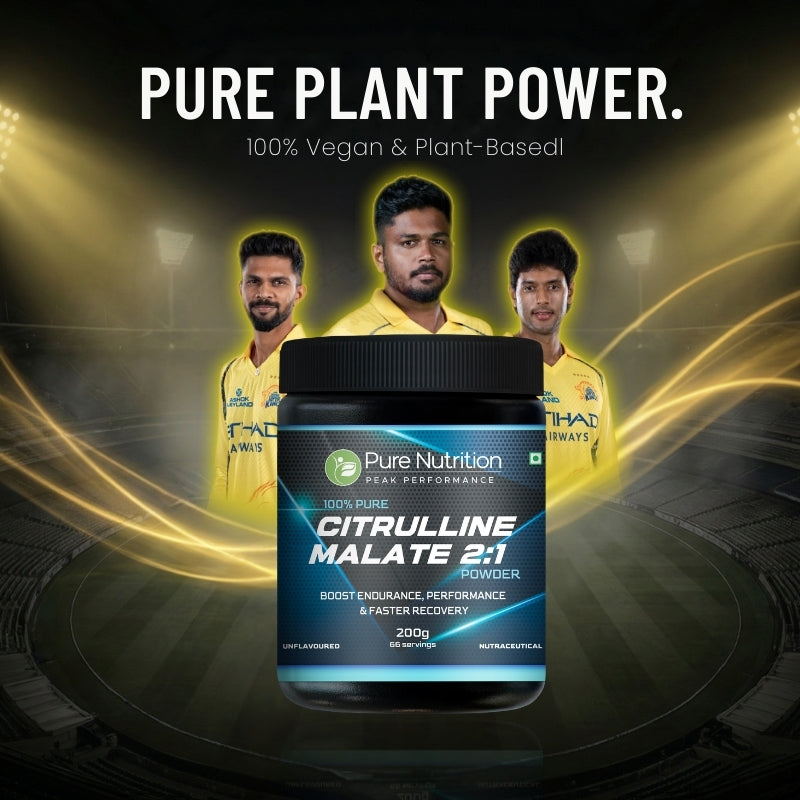 100% Pure L Citrulline DL Malate 2:1 Powder (Unflavoured) Faster Recovery & Reduce Muscle Fatigue