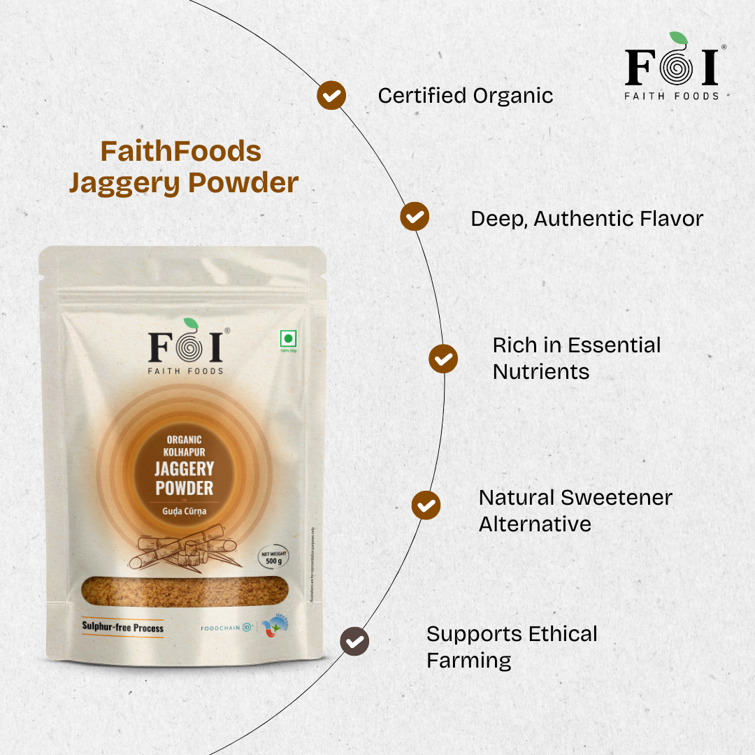 FaithFoods Kolhapur Jaggery Powder