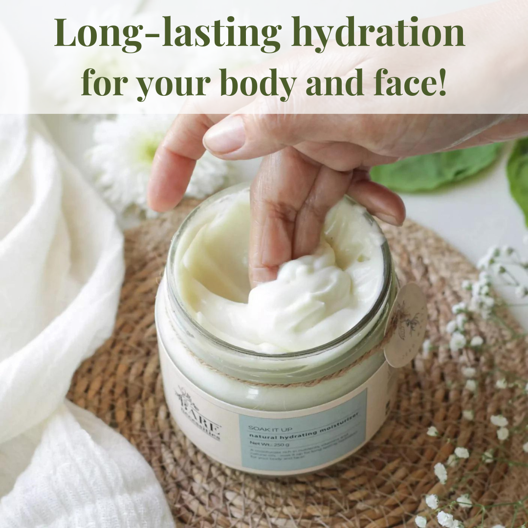 Bare Necessities Soak it up Hydrating Moisturizer for Body & Face | Suitable for All Skin Types