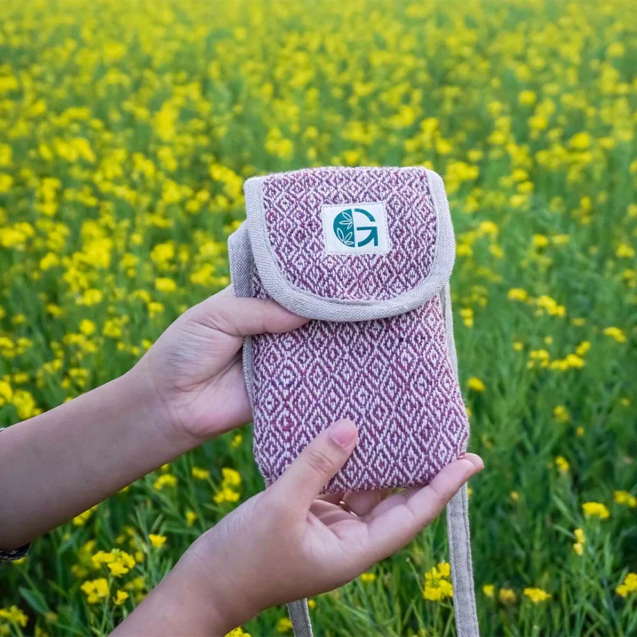 My Original OG Diamond Mobile Sling - Hemp Phone Bag - Stylish, Sustainable & Hands-Free