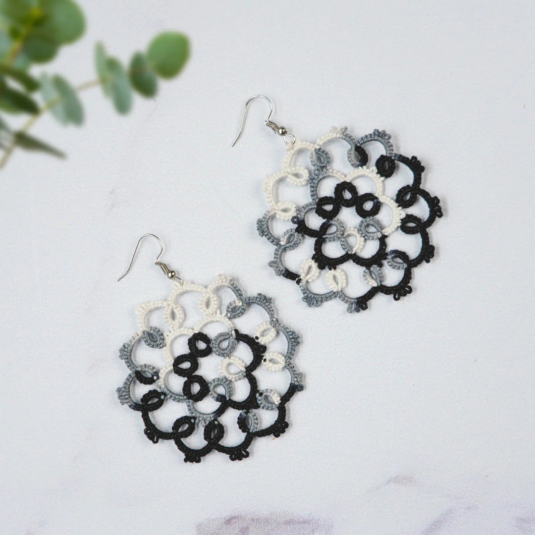 Knots To Nodes Monochrome Melody Earrings