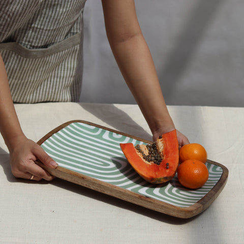Muun Home Jade Mango Wood Serving Tray