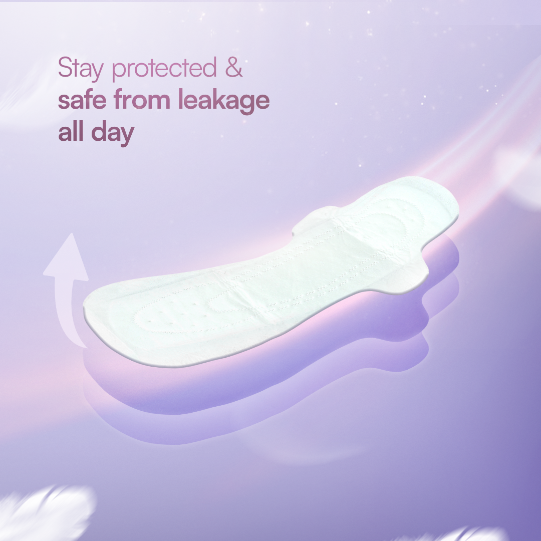 Chemical Free Safe Sanitary Pads (L, Pack of 10) Organic Cotton – Rash Free, Gynecologist Certified, Ultra Soft