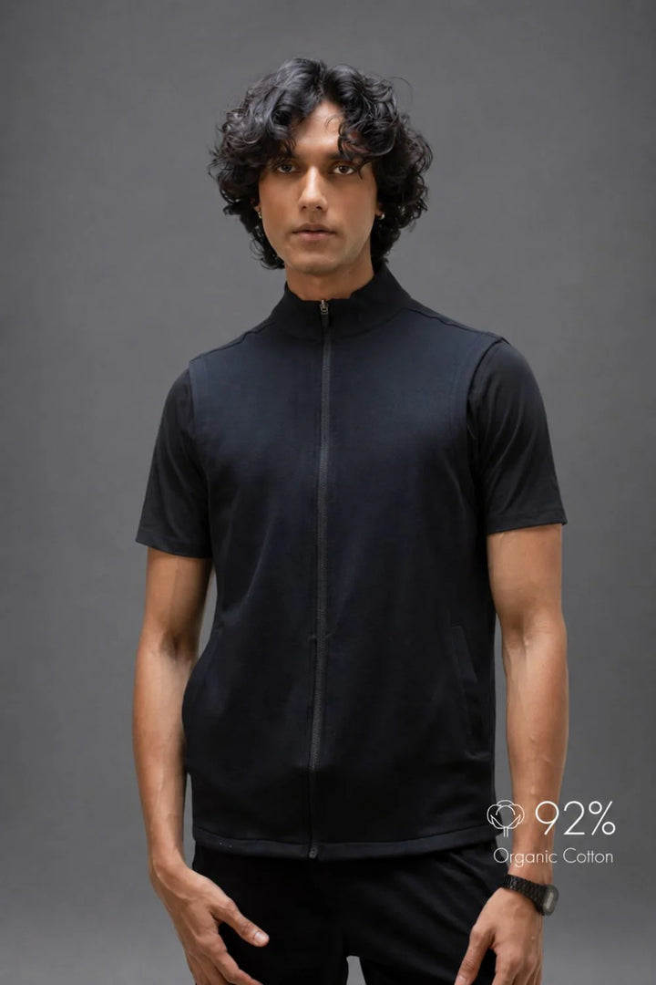 Carbon Tree Organic Cotton Men's Sleeveless Jacket
