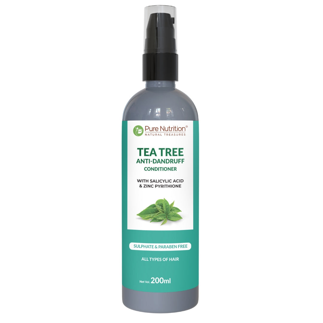 Tea Tree Anti-Dandruff Conditioner  200ml | Sulphate & Paraben Free | With Salicylic Acid & Zinc Pyrithione