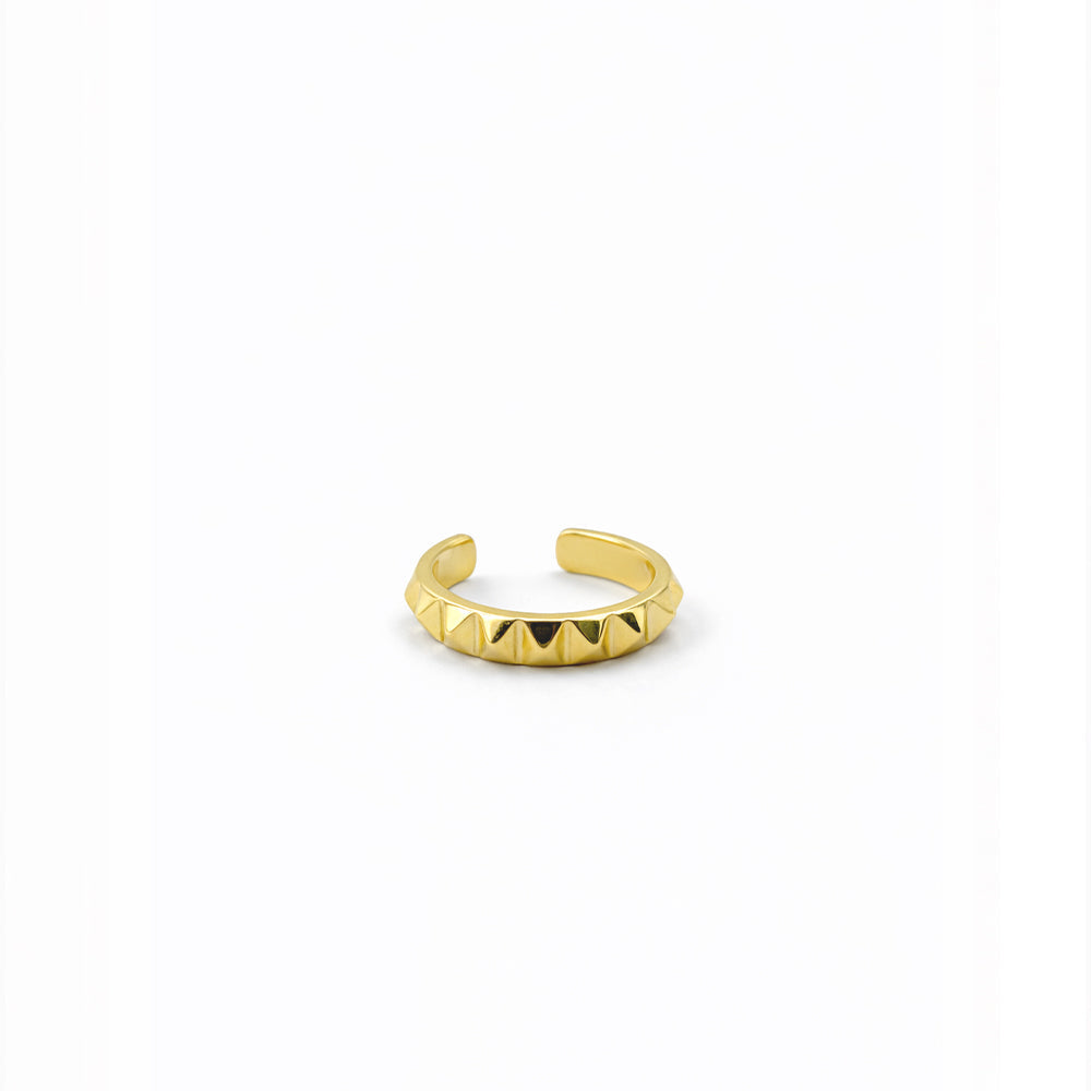 Pyramid Ear Cuff - Gold finish