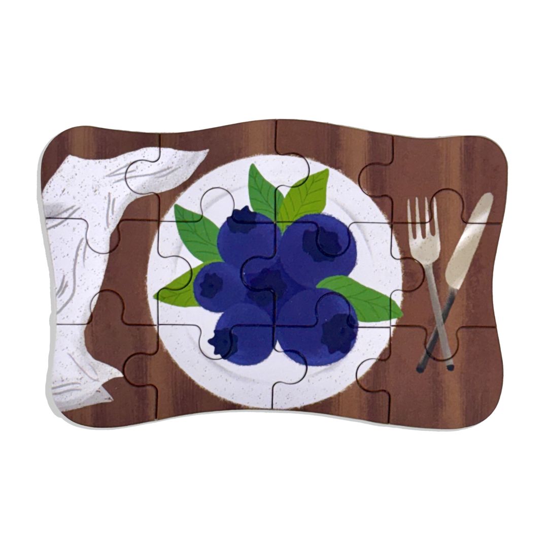 Wudly Wooden Progressive Puzzle Metal Box Fruit