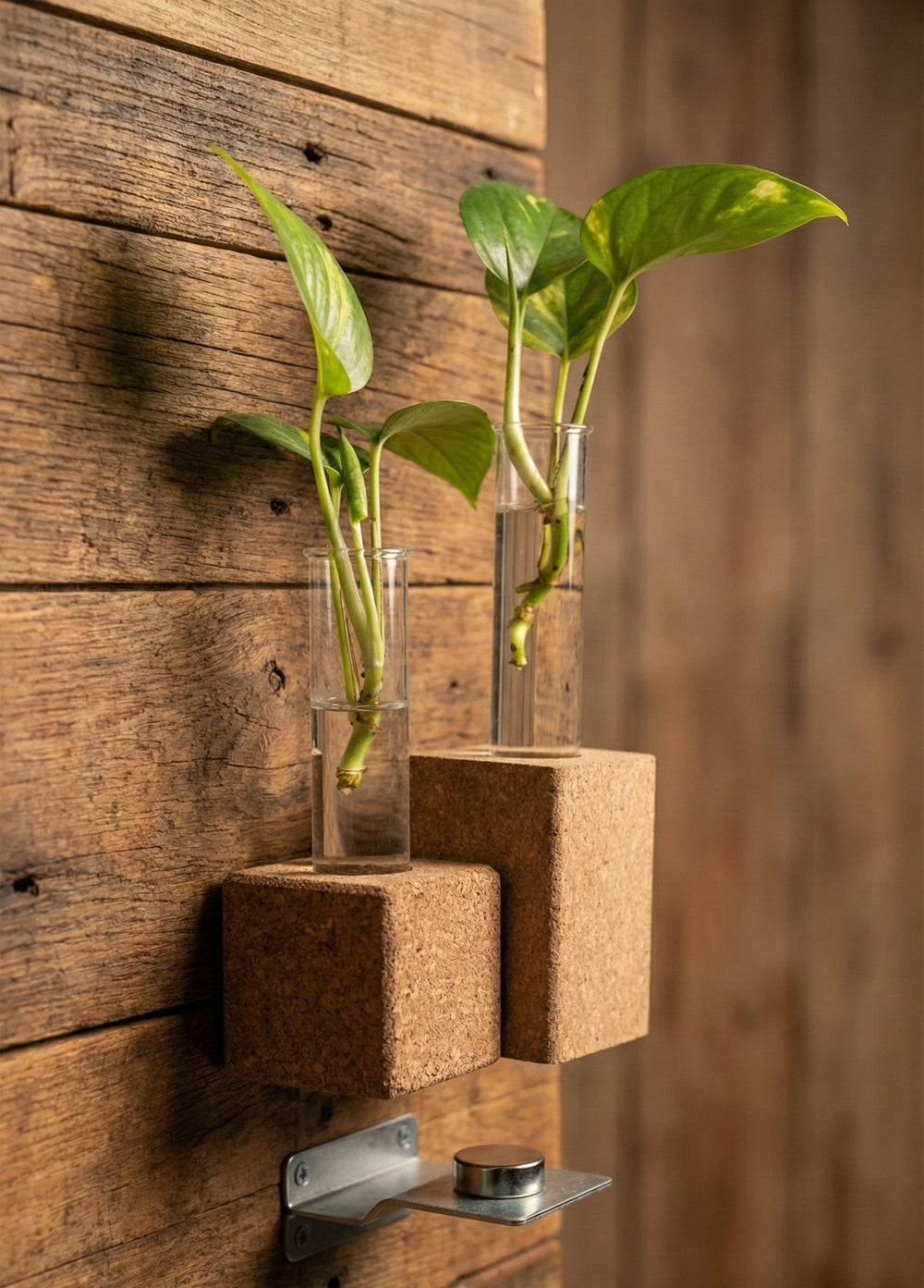 EcoNest Natural Cork Planter (5 cm) – Sustainable Succulent Pot, Minimalist Desk Planter
