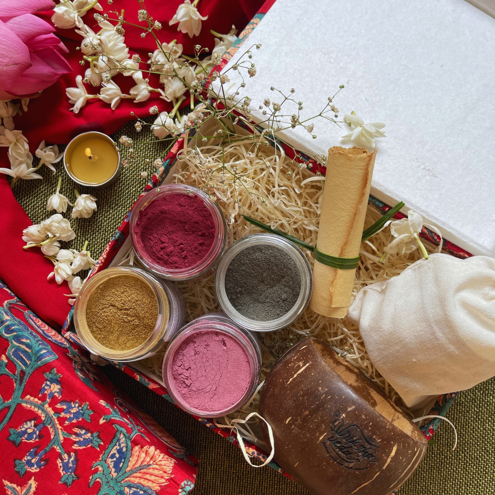 The Floral Powders Hamper | Herbal Powder Gift Box
