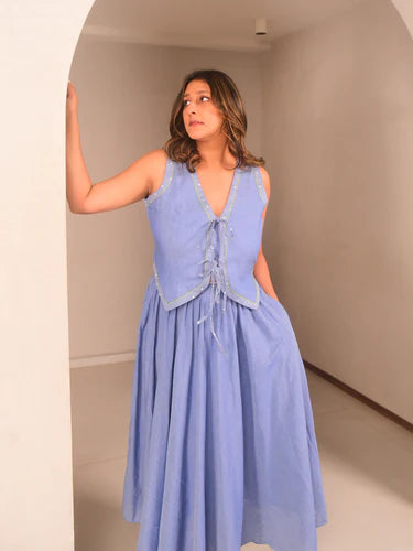 WhySoBlue Leni Tie Vest