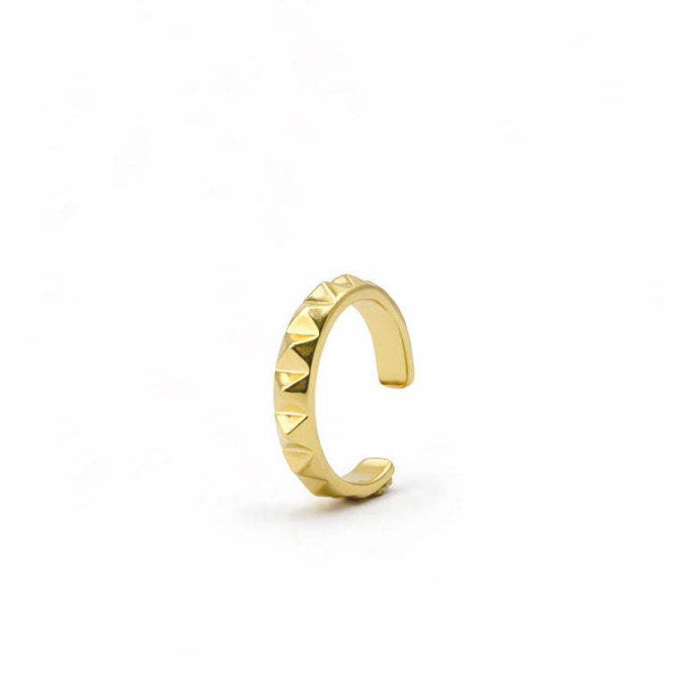 Pyramid Ear Cuff - Gold finish