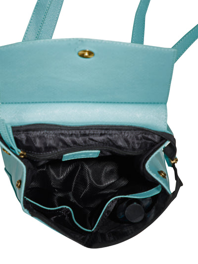 Mona B Convertible Daypack for Offices Schools and Colleges with Stylish Design for Women: Turquoise