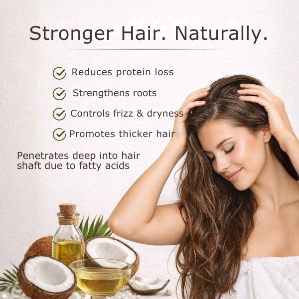 Pure Nutrition Extra Virgin Cold Pressed Coconut Oil 200ml | 100% Pure | Multipurpose Use