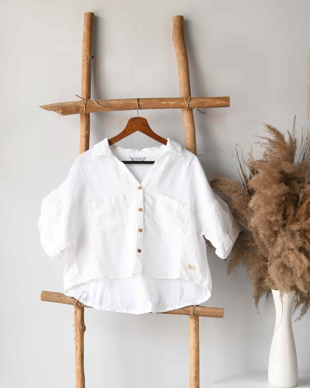 100% Premium Linen Co-ord set (White and Beige)- Women