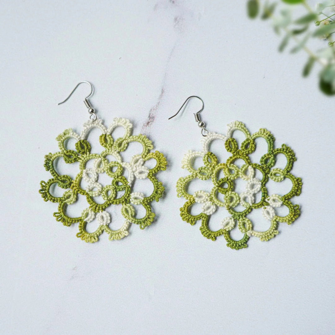 Knots To Nodes Olive Branch Earrings