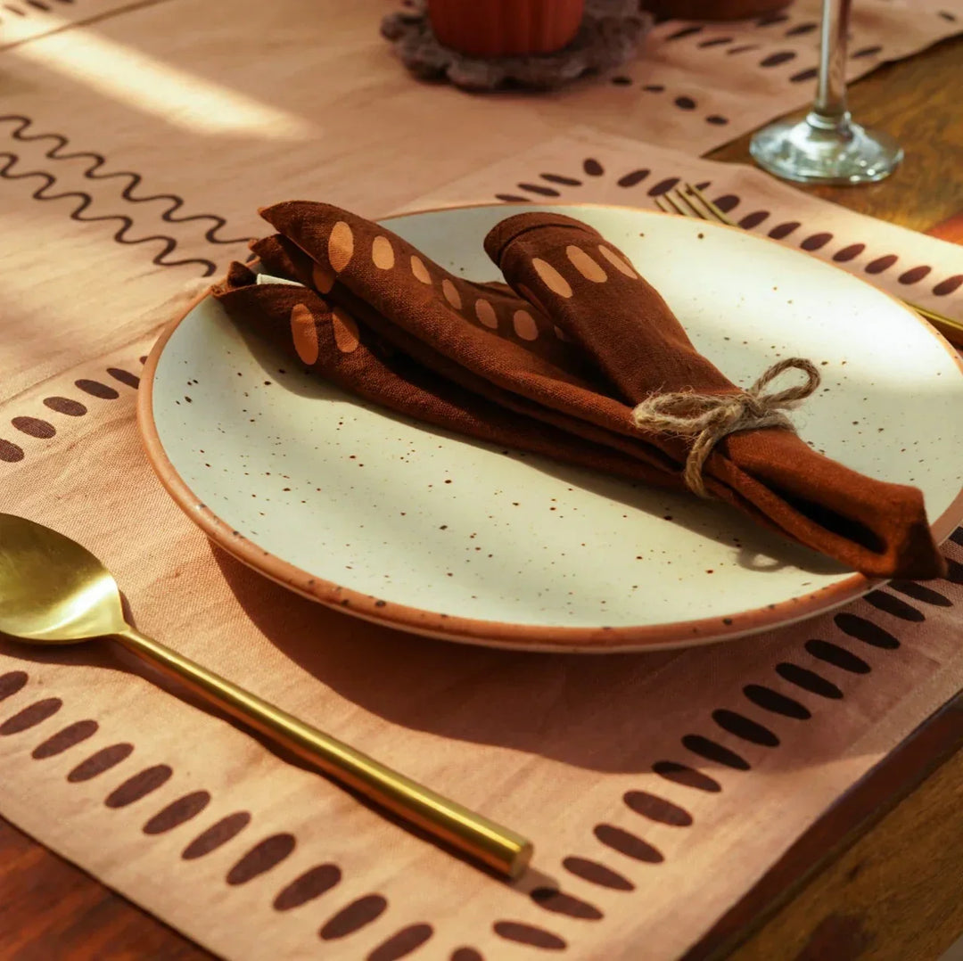 Pravaah Nantara placemats | set of 2/4/6 | pure hemp