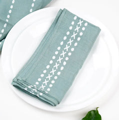 Pravaah Meethu hemp napkins | set of 2/4/6 | block printed