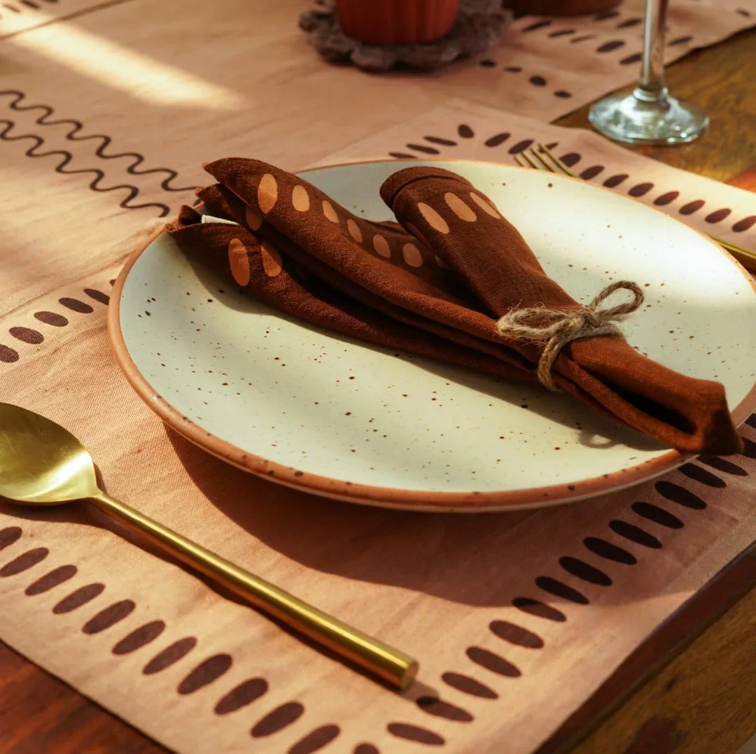 Pravaah Nantara placemats | set of 2/4/6 | pure hemp