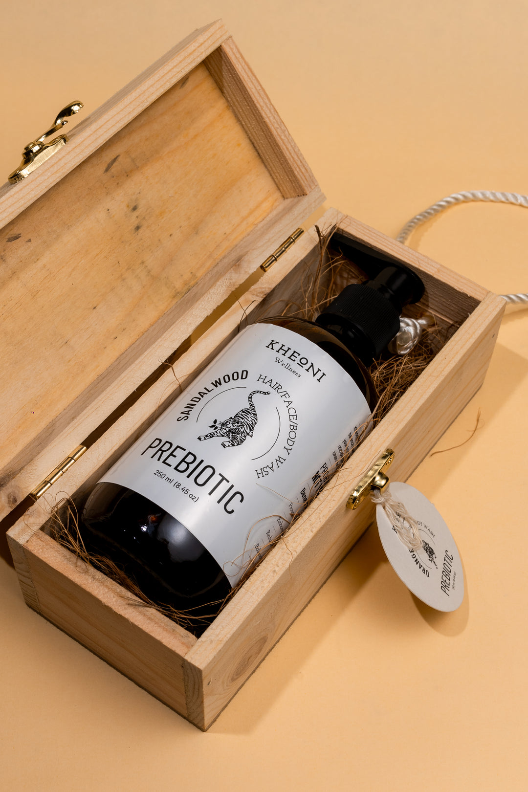Kheoni Prebiotic Sandalwood | 3-in-1 Hair, Face & Body Wash