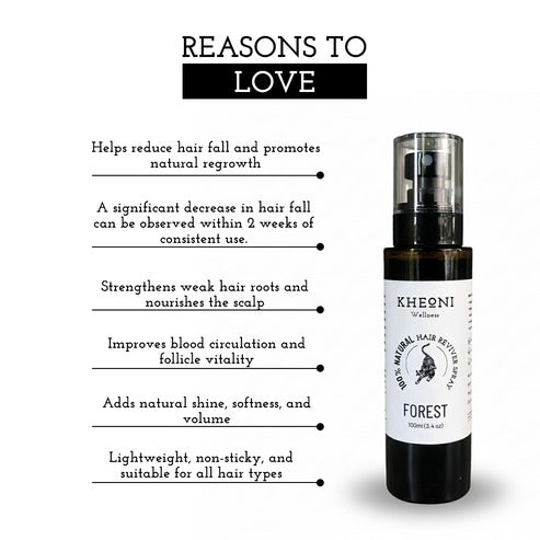 Kheoni 100% Natural Hair Reviver Spray