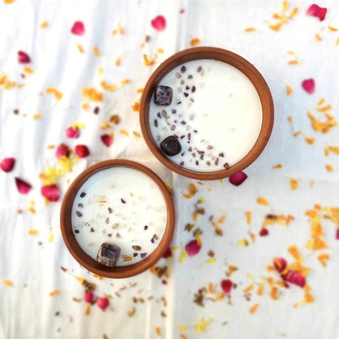 Pravaah Nalika indoor outdoor candles | 5 wick and 7 wick | citronella and peppermint