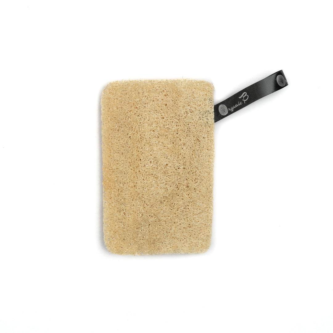 Organic B  Sundried Natural Loofah | 3 Shape| Round + Heart + Rectangle