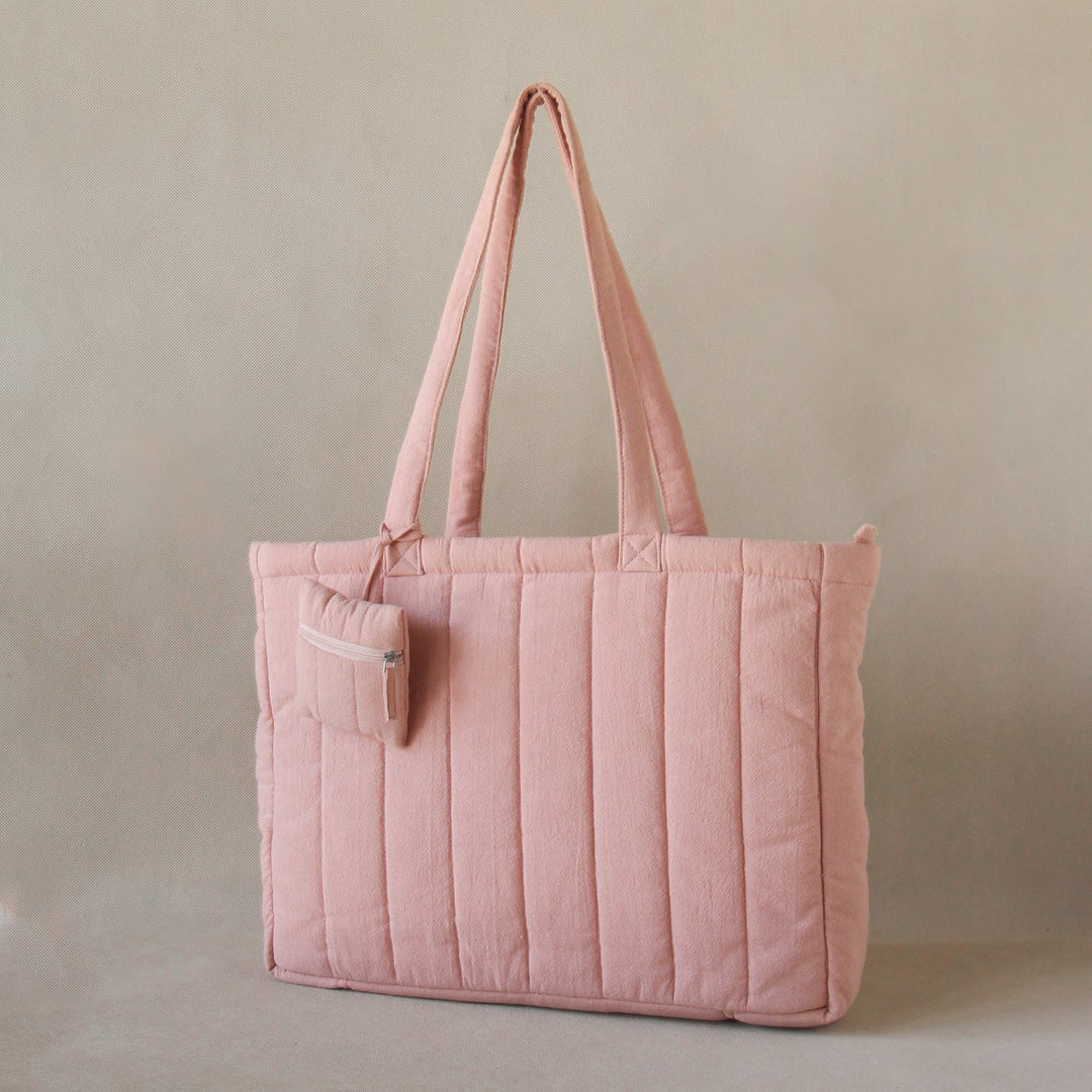 Akiiko Crinkle Stripe Tote Bag