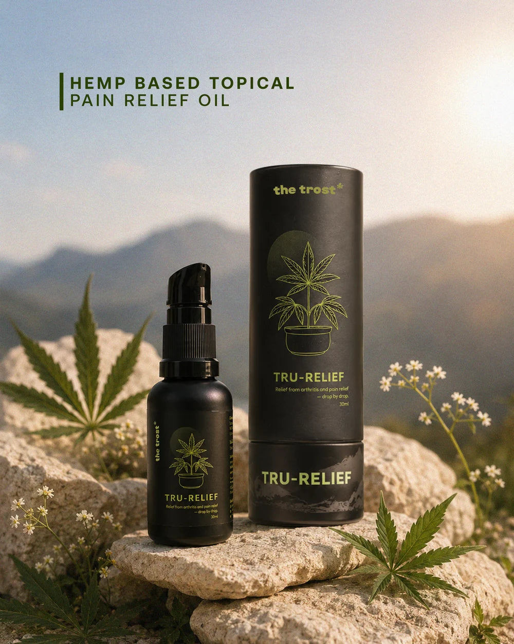 The Trost Tru-Relief Topical CBD Oil for Pain Relief