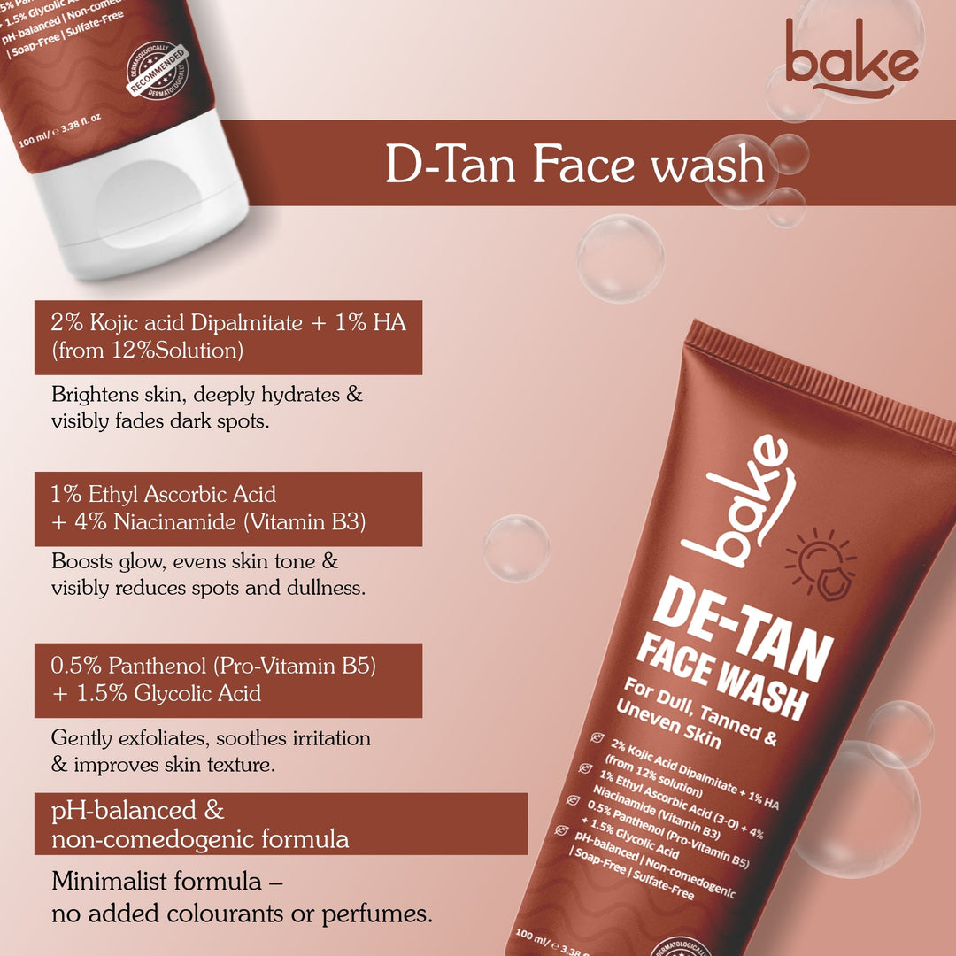 De-Tan Coffee Face Wash with  Kojic Acid