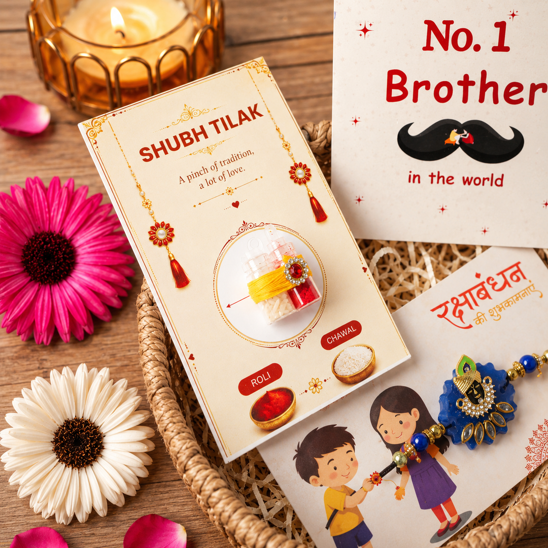 Artecasa Krishna Lover Bhai Rakhi Hamper