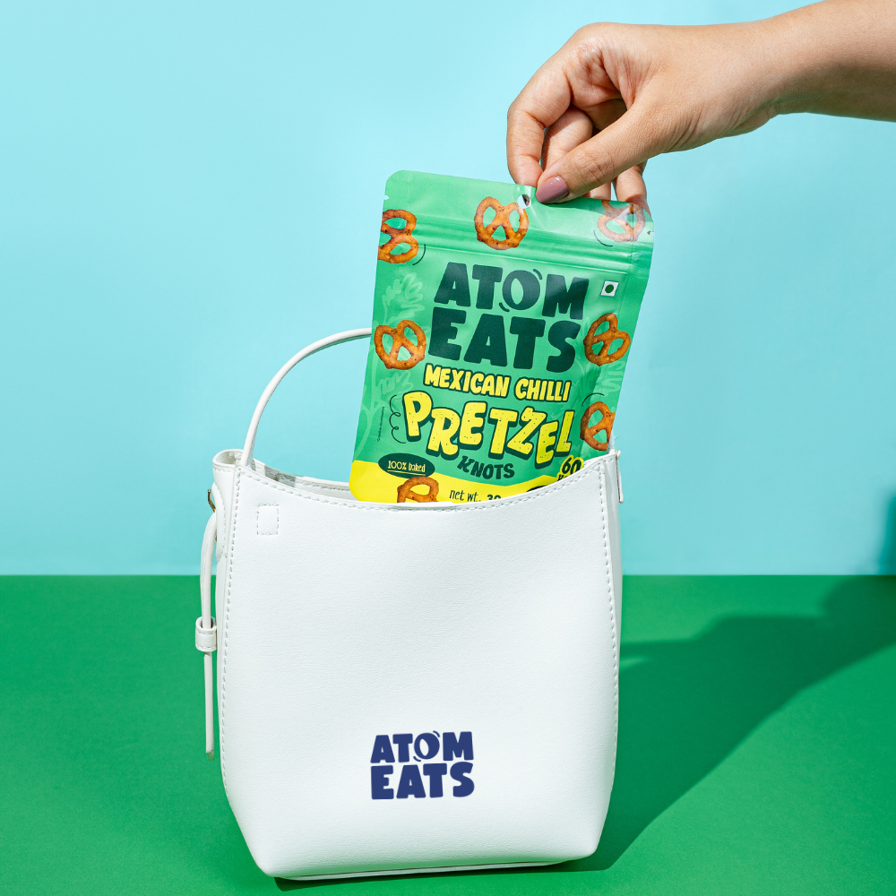 Atom Eats Mexican Chilli Pretzels | (30g Pack X 2) by Atom Eats