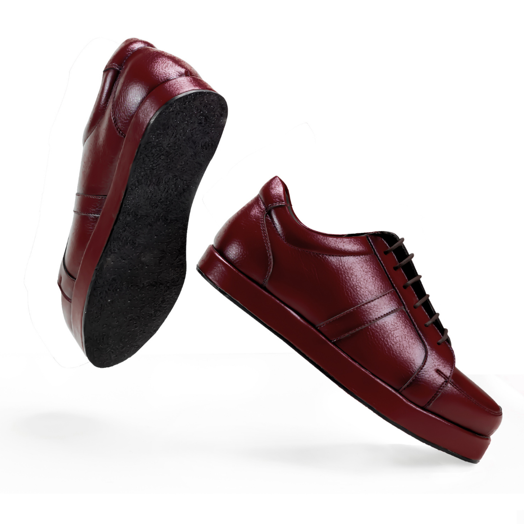 Monkstory Offbeat Lace Vegan Sneakers - The Red Knight