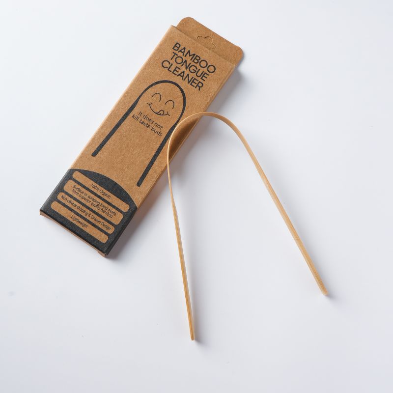 Ecokari Organic Bamboo Toothbrush with Tongue Cleaner