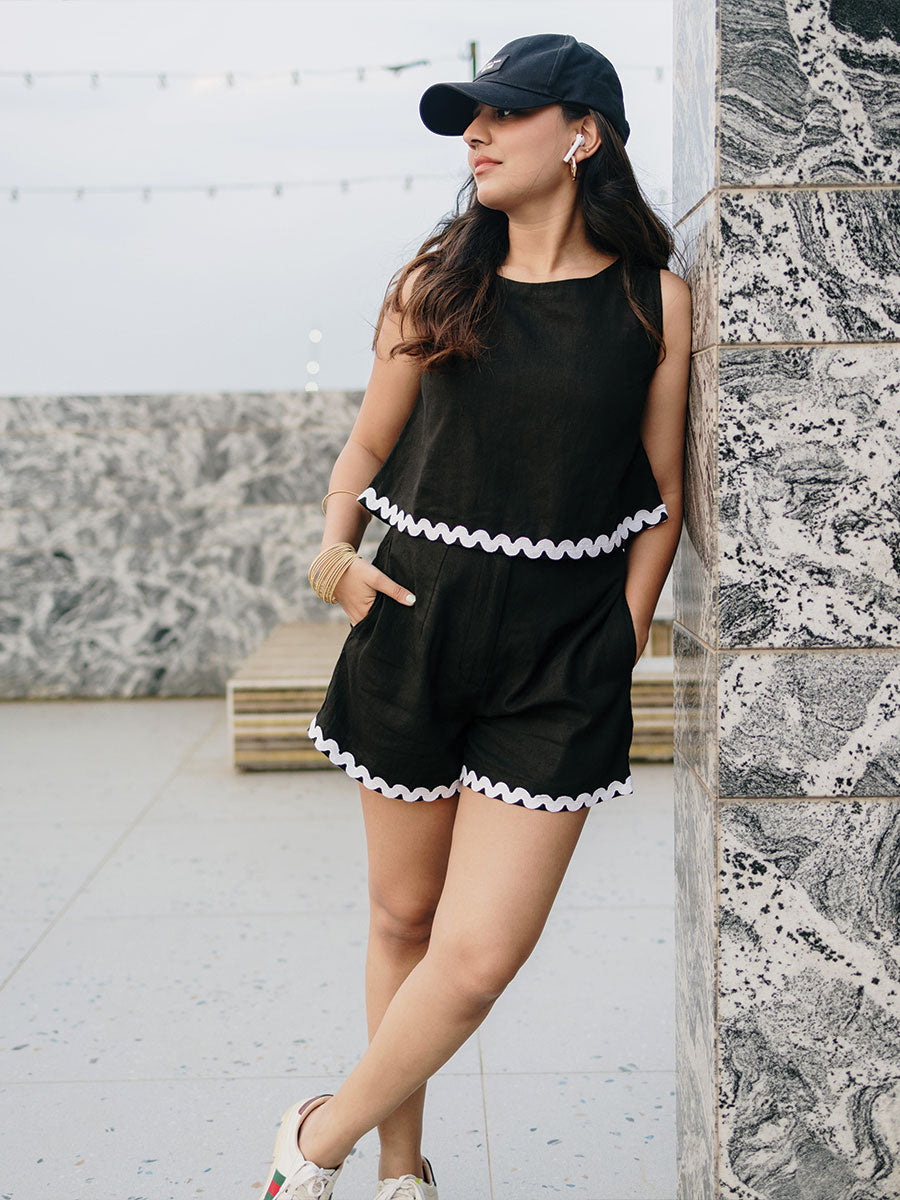 LINEN SHORTS CO-ORD SET