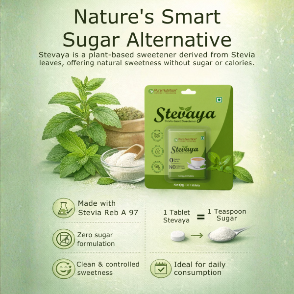 Stevaya Stevia Tablets – Zero Calorie Sweetener | Portable & Convenient